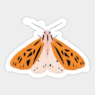 Pink butterfly Sticker